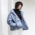 New Design Coat Girl Fashion Short Duck Silver Down Jacket High Quality Women For Winter Coat Girl